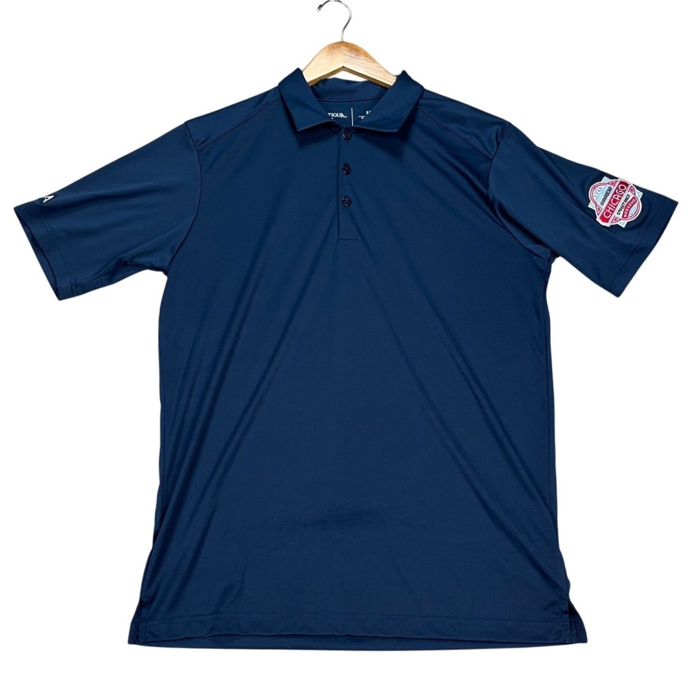 Chicago‎ Nascar Street Race Antigua Polo Shirt Men Medium Navy Blue
